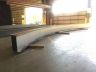 W24 x 55 beams rolled the easyway to a 31' 6" centerline radius.